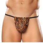 Male Power Animal Posing Strap Brown Leopard O/S  Sex Toy Product