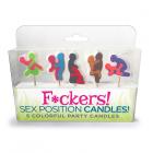 F*ckers Sex Position Candles 5 Colorful Party Candles Sex Toy Product