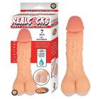 Realcocks Self Lubricating 7" 3-in-1 Masturbator - White Sex Toy Product