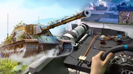 Teaserbild für Kanone, Zielrohr, Steuerrad: Ultrarealistischer Panzer-Simulator sorgt für Staunen