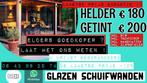 Glazen schuifwanden - Getint - Helder - levering & momtage !