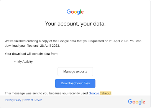 Download your data file