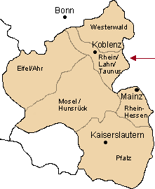 map of Rhineland-Palatinate