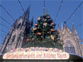 Een van de vele kerstmarkten in Keulen