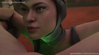 SuperGirl bein submissive to Catgirl - 3D Porn Animation w/sound!