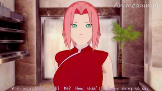 Fucking Sakura Haruno from Naruto Shippuden Until Creampie - Anime Hentai 3d Uncensored