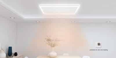 infrarood paneel met verlichting plafond