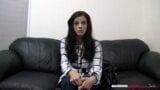 21-jähriges schüchternes Model Kara aus Utah bekommt Gesicht und behaarte Muschi gefickt snapshot 5