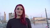 GERMAN SCOUT - Rothaarige Studentin Melina für Geld gefickt snapshot 5