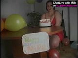 BBW BDAY CANDLES IN PUSSY CHUBBY ASS snapshot 1