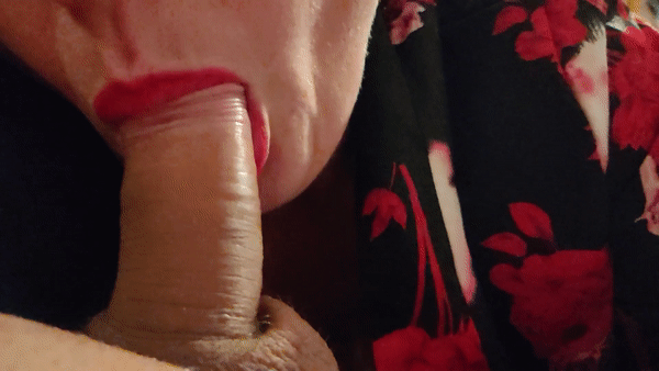 Blowjob Close-up MILF GIF