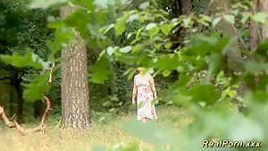 Busty Stepmom Loves Sex In Nature...