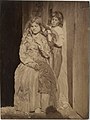 M 0041. "La pettinata" / "The girl being combed". (Duplicate number). Cm 18x23.