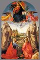 Christ in Heaven with Four Saints and a Donor, 1492, Volterra City Museum and Art Gallery