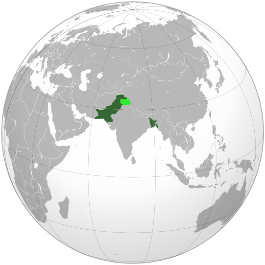 File:Dominion of Pakistan & Indian Controlled Kashmir (orthographic projection).svg