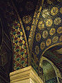 Mosaic over a vault pillars