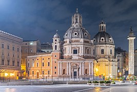 Santa Maria of Loreto church and Holy Name of Mary church in Rome.jpg