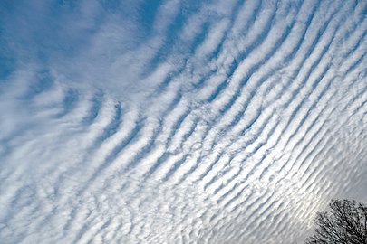Mackerel sky over Tuntorp