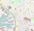 Mappa della zona del centro storico di Genova, zona dei Rolli, scala 1:5000
