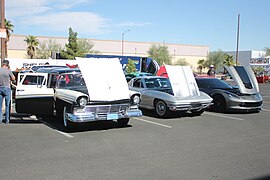 Ford Country Sedan and Corvettes - Cruisn' for a Cure.jpg