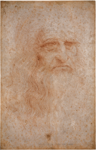 Léonard de Vinci self-portrait