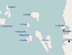 Islas Chulín, Chuit, Imerquiña, Nayahué, Autén, Talcán, LLahuén.