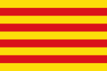 Flag of Catalonia, Spain