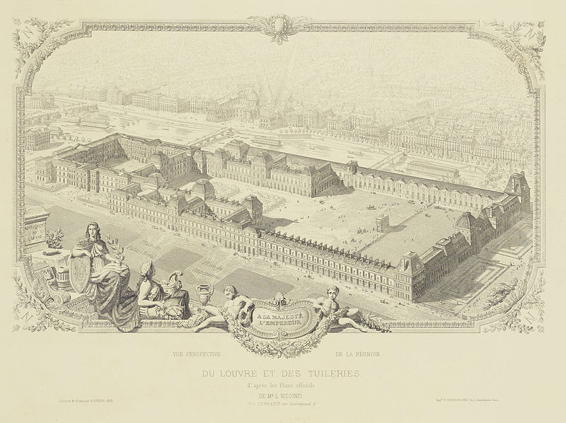 File:Réunion des Tuileries au Louvre 1852–1857 Getty Museum vol1 01 Vue perspective.jpg
