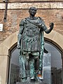 Bronze statue of Cæsar, Rimini, Italia