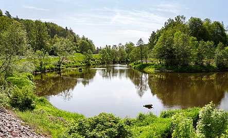 Örekilsälven downstream from Kviström in Munkedal