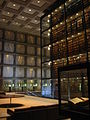 The interior of the "Marble Cube," Yale University's Beinecke Rare Books and Manuscripts Library