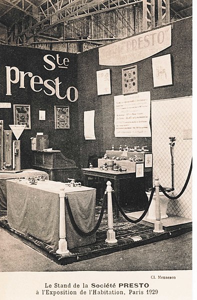 File:Exposition de l'Habitation Paris 1929 Presto tapware.jpg