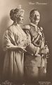 Empress Auguste Viktoria (1858-1921) and emperor Wilhem II (1859-1941) of Germany. Postcard from circa 1910