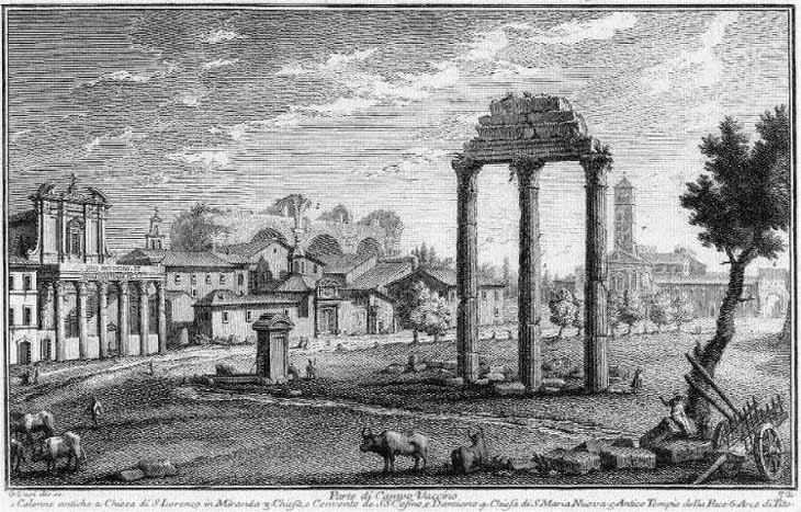 File:Campo Vaccino verso l'Arco di Tito - Plate 032 - Giuseppe Vasi.jpg