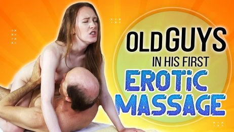 Old guys in his first erotic massage