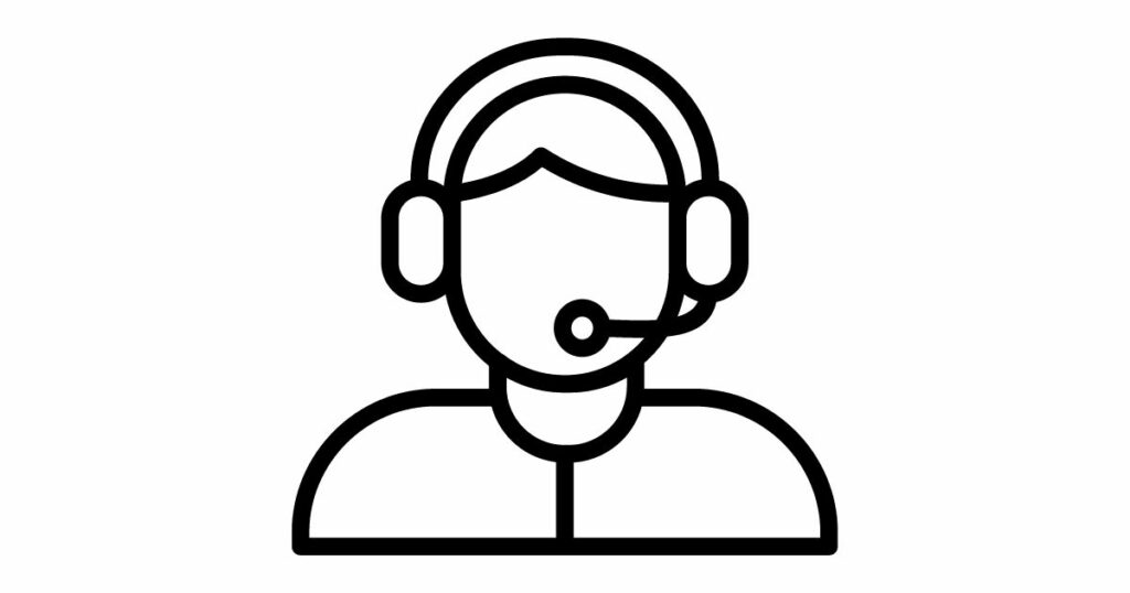 customer support agent with headphone