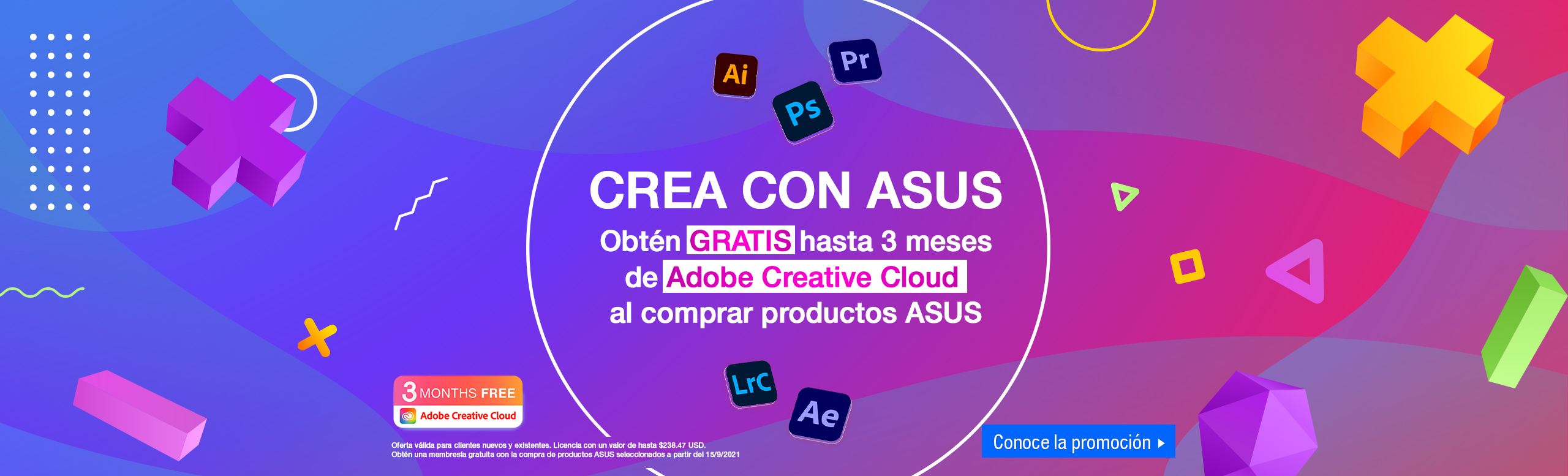 Bundle ASUS - Adobe Creative Cloud