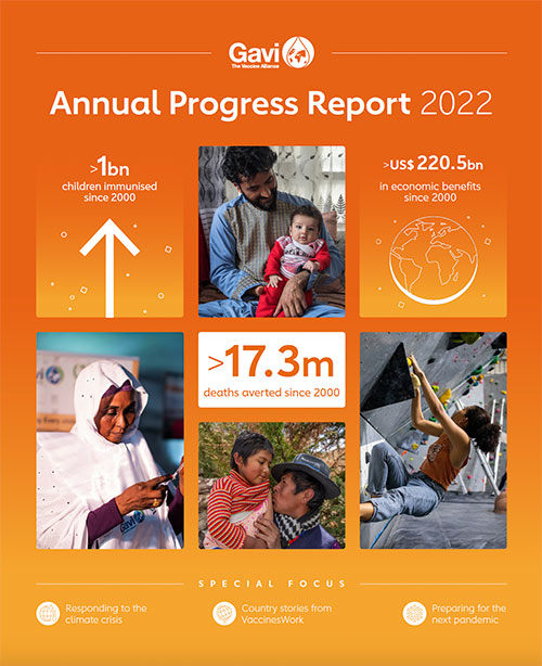 Download the 2022 Gavi progress report