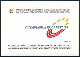 Delcampe - ** 1998/15-16 Olympiafila MABÉOSZ 3 Db-os Emlékív Garnitúra Tokban (9.100) / Souvenir Sheet Collection Of 3 In Holder - Autres & Non Classés