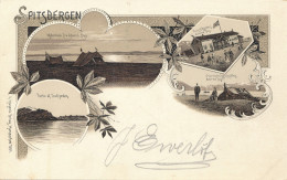 Spitzbergen:Midnight Sun From Advent Bay/Tourist House Advent Bay Überwinterungshütte Advent Bay - SEHR,SEHR SELTEN!1897 - Norvège