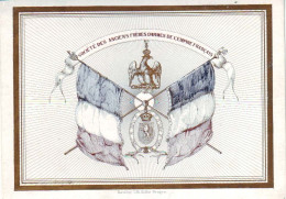 DE 1886 - Carte Porcelaine De La Societe Aux Anciens Freres D'Armes De L'Empire Francais, Imp Daveluy - Autres & Non Classés