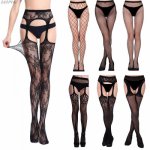 Mesh Net Single Open Pantyhose Three-hole Mesh Babydoll Sexy Mesh Socks Exotic Apparel Sexy Lingerie Hot Plus Size Pantyhose