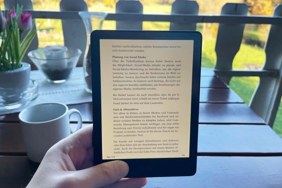 eBook-Reader Test: Kindle