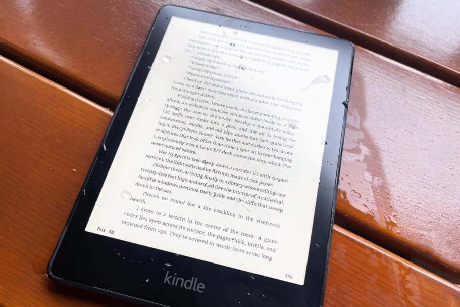 eBook-Reader Test: Kindle Wasser