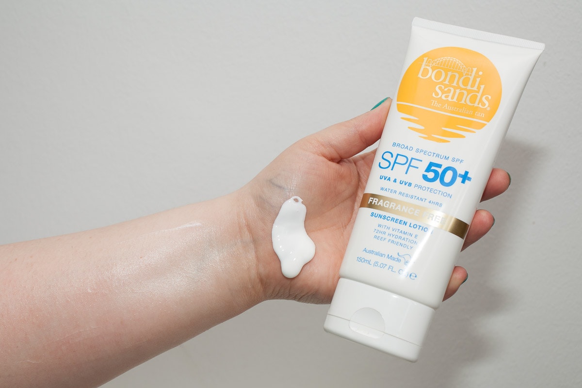 Sonnencreme Test: Bondi Sands Fragrance Free Sunscreen Lotion Spf 50 Plus Trocken