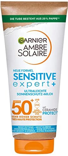 Test Sonnencreme: Garnier Ambre Solaire Sensitive expert+ Sonnenmilch LSF 50+