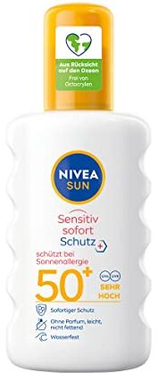 Test Sonnencreme: Nivea Sun Sensitiv Sofort Schutz Spray SPF 50+