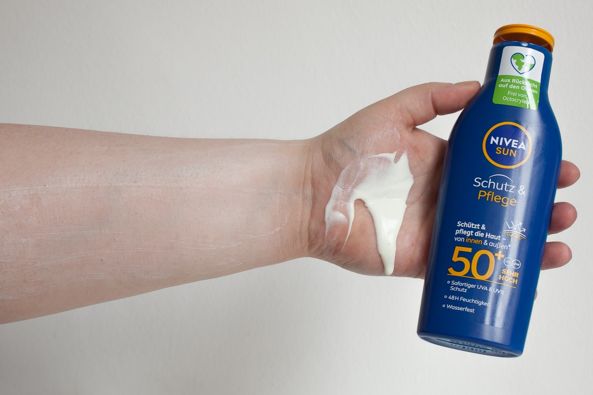 Sonnencreme Test: Nivea Schutz & Pflege Sonnenmilch Lsf 50 Plus Trocken