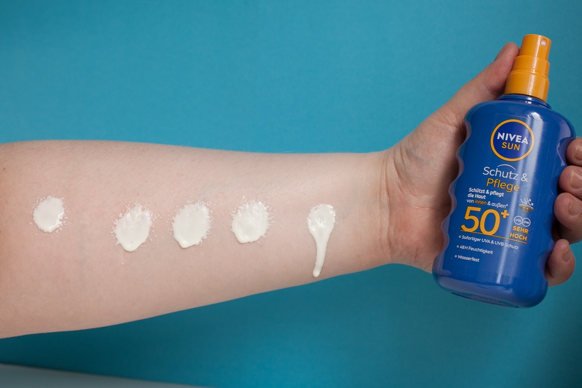 Sonnencreme Test: Nivea Sun Schutz & Pflege Sonnenspray Lsf 50 Plus