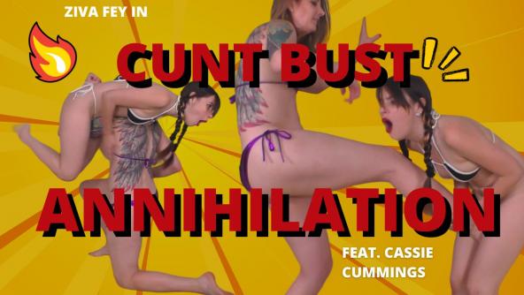HD/ Ziva Fey Cuntbusting Annihilation By Cassie Cummings At The Gym